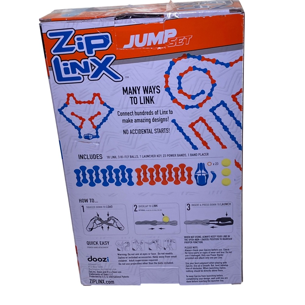 Zip Linx Jump Set High Flying Chain Reaction Fun Domino Play Toy Ages 6+ - Picture 4 of 6